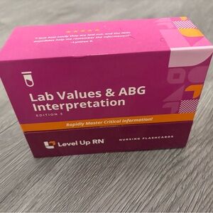 Lab Values & ABG Interpretation Flashcards - Pink